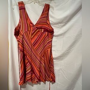 Multi colored v-neck dress